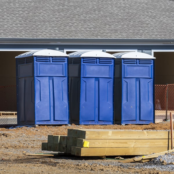 how often are the portable toilets cleaned and serviced during a rental period in Bridgeport Alabama